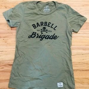 Barbell Brigade Olive Green Tee